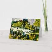 ファンゴッホ – ファームハウスwith 2姿 箔グリーティングカード (正面)
