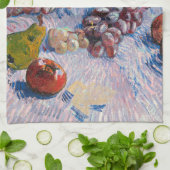 ファンゴッホ – ブドウ、レモン、梨、リンゴ、キツ キッチンタオル (折り畳み)