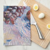 ファンゴッホ – ブドウ、レモン、梨、リンゴ、キツ キッチンタオル (四つ折り)