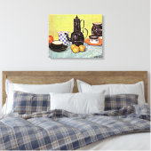 ファンゴッホ – ブルーエナメルコーヒーを使った静物体験 キャンバスプリント (インサイチュ (寝室))