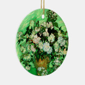 ファンゴッホ – ホワイトローズ、有名絵画な セラミックオーナメント (右)