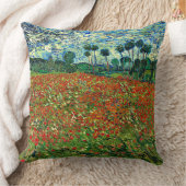 ファンゴッホ – ポピー絵画フィールド クッション (ブランケット)
