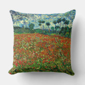 ファンゴッホ – ポピー絵画フィールド クッション (正面)