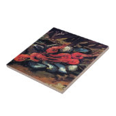 ファンゴッホ – ムール貝とエビの静止生活 タイル (側面)