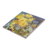 ファンゴッホ – ライラック、デイジー、アネモネの花瓶 タイル (側面)