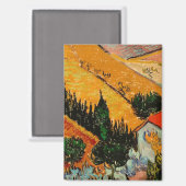 ファンゴッホ – ランドスケープと家とフローマン マグネット (正面/裏面)