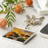 ファンゴッホ – ランドスケープハウスフローマン キーホルダー (側面)