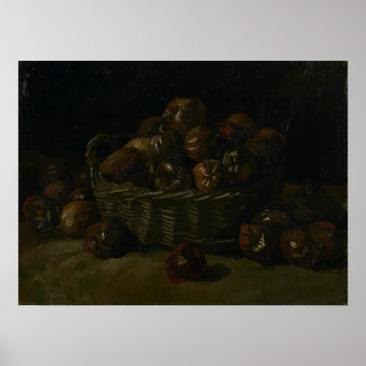 ファンゴッホ – リンゴのバスケット ポスター (正面)