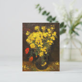 ファンゴッホ – リンチェスの花瓶， 1886 ポストカード (スタンド正面)