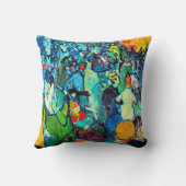 ファンゴッホ – レアレネス、有名絵画な クッション (裏面)