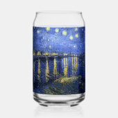 ファンゴッホ – ロンベの星の夜 ガラス缶 (裏面)