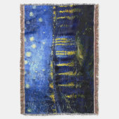 ファンゴッホ – ローネのスターリーナイト スローブランケット (正面縦)