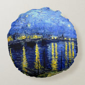 ファンゴッホ – ローネのスターリーナイト ラウンドクッション (裏面)