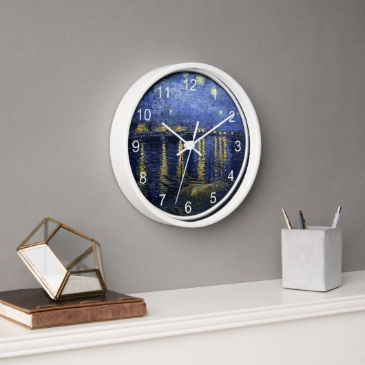 ファンゴッホ – ローネのスターリーナイト 壁時計 (オフィス)