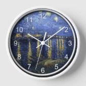 ファンゴッホ – ローネのスターリーナイト 壁時計 (正面)