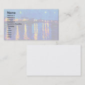 ファンゴッホ – ローネアートの星の夜ポップ・アートのの旅 名刺 (正面/裏面)