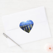 ファンゴッホ – ローネ2020での星空の夜 ハートシール (封筒)