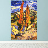 ファンゴッホ – 丘の上の2つのポプラ キャンバスプリント (インサイチュ (ウッドフロア))