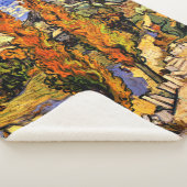 ファンゴッホ – 丘の上の2つのポプラ シェルパブランケット (3/4)