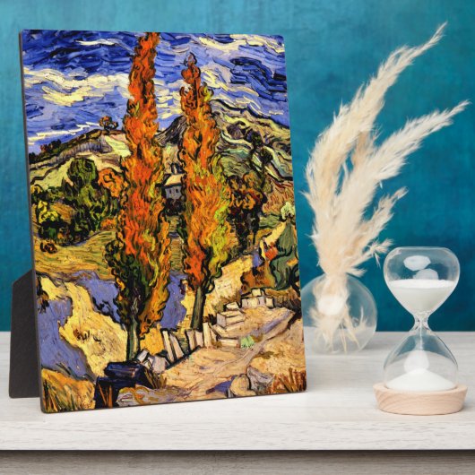 ファンゴッホ – 丘の上の2つのポプラ フォトプラーク (側面)