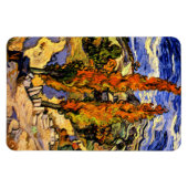 ファンゴッホ – 丘の上の2つのポプラ マグネット (横)