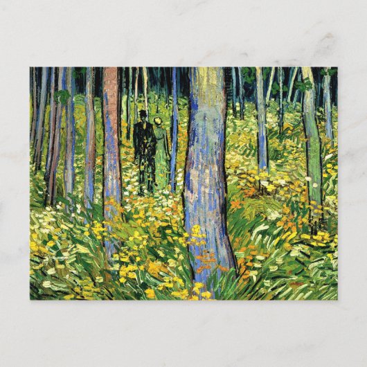 ファンゴッホ – 二つの姿で低成長 ポストカード (正面)