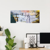 ファンゴッホ:冬の風景 ポスター (ホームオフィス)