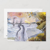 ファンゴッホ：冬の風景 ポストカード (正面/裏面)