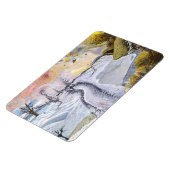 ファンゴッホ：冬の風景 マグネット (左側)