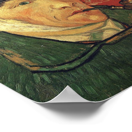 ファンゴッホ – 包帯された耳を持つセルフポートレート ポスター (角)