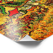 ファンゴッホ – 太陽の下で草葺きコテージ フォトプリント            (角)