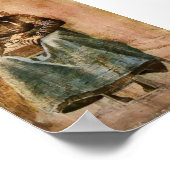 ファンゴッホ – 女性グラインディングコーヒー ポスター (角)