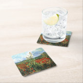 ファンゴッホ – 小麦の緑の耳 スクエアペーパーコースター (インサイチュ)