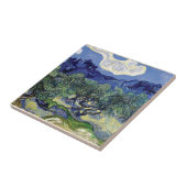 ファンゴッホ – 山の景色の中のオリーブの木 タイル (側面)