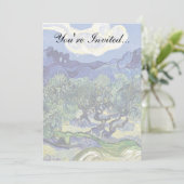 ファンゴッホ – 山の景色の中のオリーブの木 招待状 (スタンド正面)