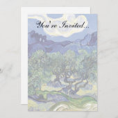 ファンゴッホ – 山の景色の中のオリーブの木 招待状 (正面/裏面)