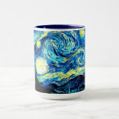 ファンゴッホ – 星の夜、有名絵画な マグカップ (中央)