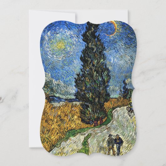 ファンゴッホ – 星空にヒノキ カード (正面)