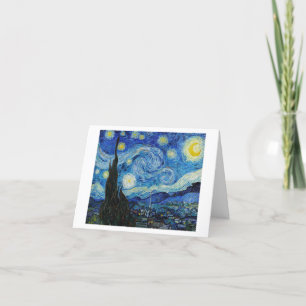 ファンゴッホ「星空の夜」グリーティサンキューングカード カード