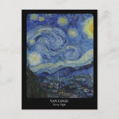 ファンゴッホ/星空の夜 ポストカード (正面)