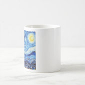 ファンゴッホ – 星空の夜 – 白いクリスマス コーヒーマグカップ (中央)