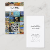 ファンゴッホ-最高傑作モザイクパッチワーク – QRコード 名刺 (正面/裏面)