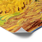 ファンゴッホ – 有名なカラスと小麦絵画畑 ポスター (角)