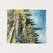 ファンゴッホ – 果樹園サイプレスに囲まれた タペストリー (正面(横))