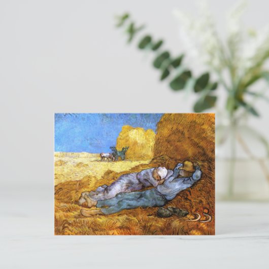 ファンゴッホ:正午の休憩時間 ポストカード (スタンド正面)