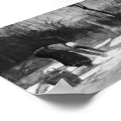 ファンゴッホ – 洗濯物を畑に広げる女性 ポスター (角)