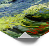 ファンゴッホ – 海の魚釣りボート ポスター (角)