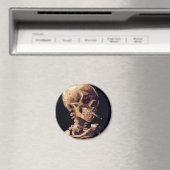 ファンゴッホ – 燃えるタバコのスカル マグネット (インサイチュ (食洗機))