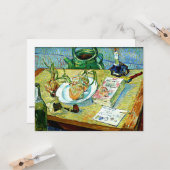 ファンゴッホ – 玉ねぎのプレートと静物生活 カード (正面/裏面インサイチュ)