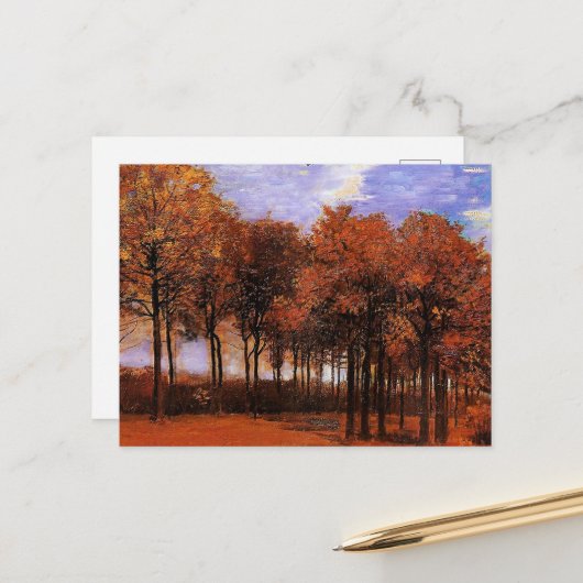 ファンゴッホ – 秋の風景 ポストカード (正面/裏面インサイチュ)